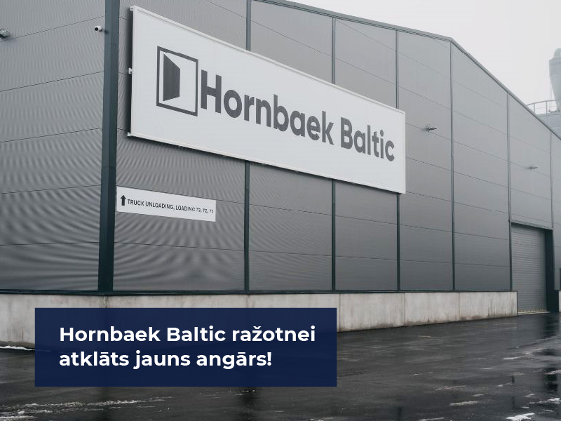 Hornbaek Baltic ražotnei atklāts jauns angārs!