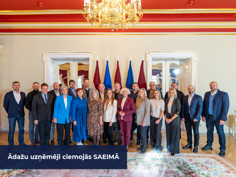 Ādažu uzņēmēji ciemojās SAEIMĀ