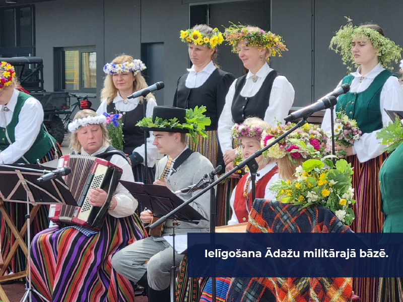 Ādažu uzņēmēju biedrība - ielīgošana Ādažu militārajā bāzē.