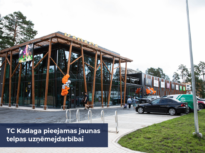 TC Kadaga pieejamas jaunas telpas uzņēmejdarbībai